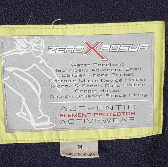 ZeroXposur Green Hooded Puffer Jacket M Down Blend Winter Coat Ski - Picture 11 of 16